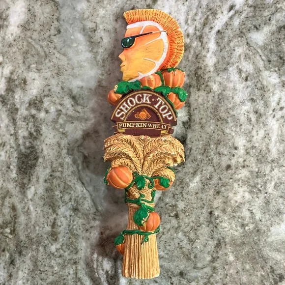 Shock Top Pumpkin Wheat Beer Tap Handle - Picture 1 of 4
